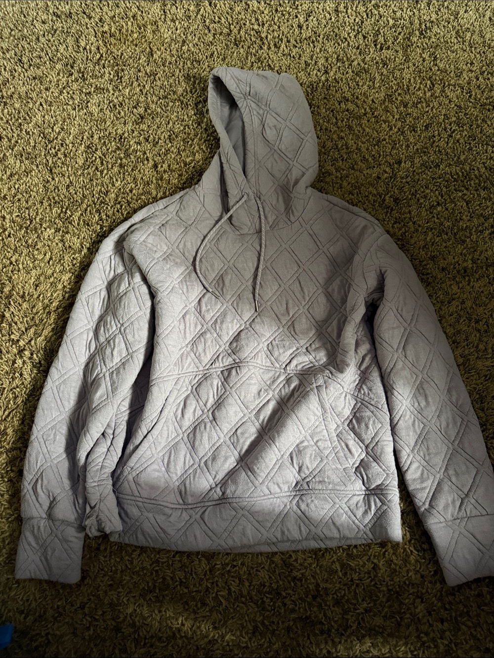 RBX Quilted Hooded Pullover Sweater - Light Purple